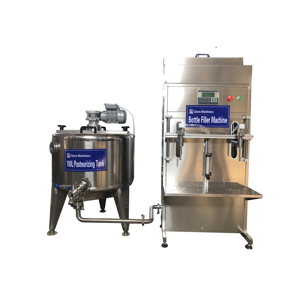 Milk Pasteurizer with Bottle Filling Machine
