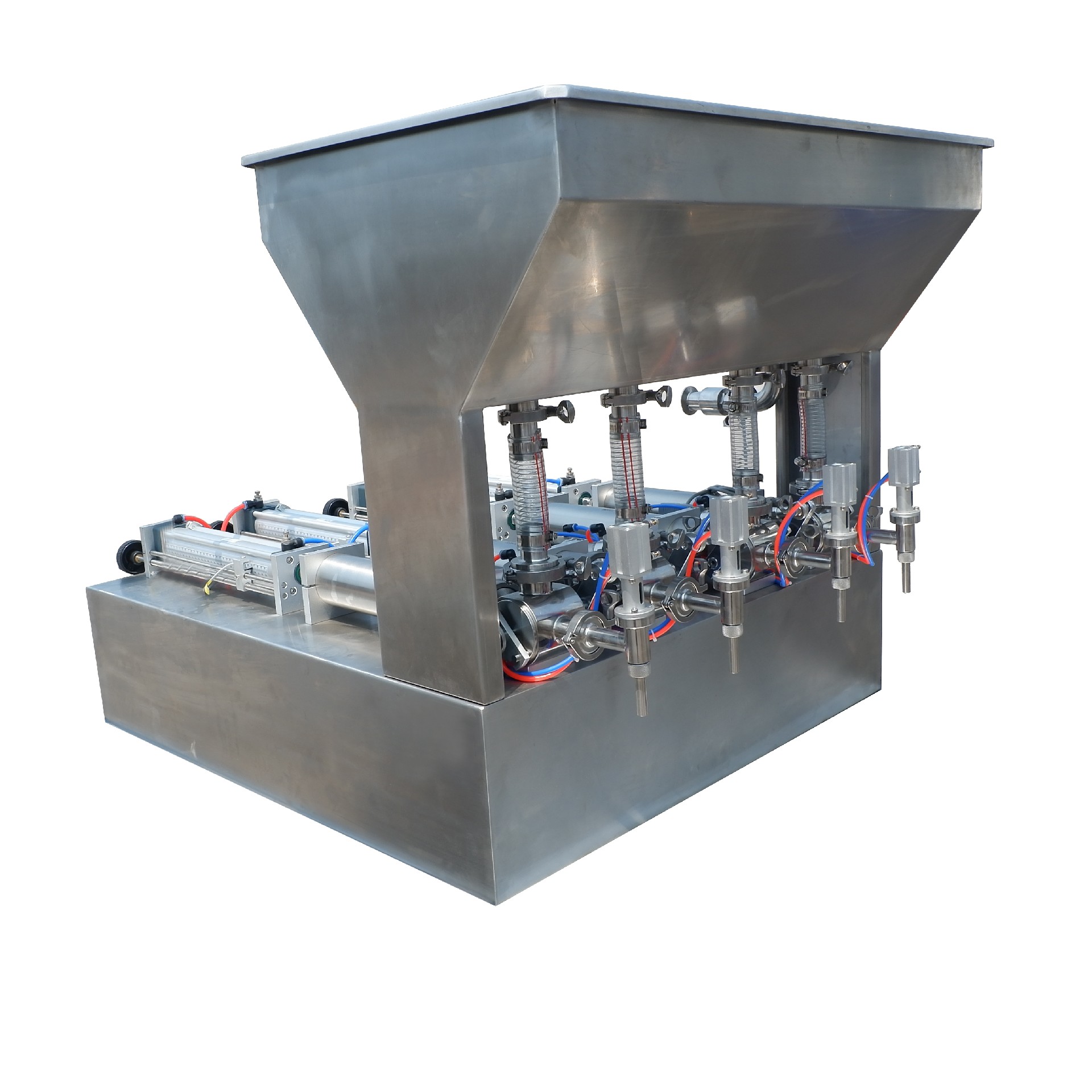 4 Filling Nozzles Sauce Yoghurt Liquid Filling Machine
